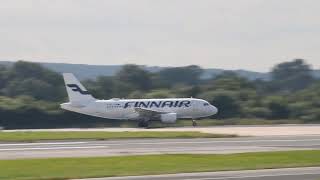 CORENDON AIRLINES B737 A319 FINNAIR TAKEOFF  MANCHESTER AIRPORT [upl. by Annayi453]