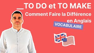 TO DO et TO MAKE  Comment Faire la Différence en Anglais [upl. by Nimra]