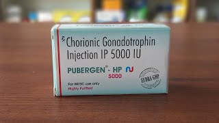 PUBERGENHP5000  Chrionic Gonadotropin Injection IP5000 IU  औरतो और पुरुषो के infertility की दवा [upl. by Nali238]