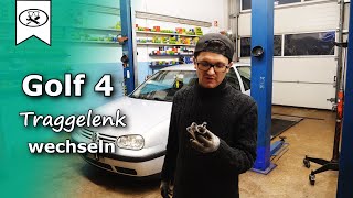 VW Golf 4 Traggelenk Tragführungsgelenk wechseln  Change ball joint  Tutorial  VitjaWolf  HD [upl. by Soigroeg]