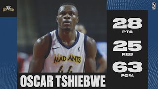 Oscar Tshiebwe Posts INSANE 28 PTS amp 25 REB DoubleDouble vs Cruise [upl. by Aneehsal]