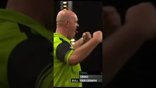 170 CHECKOUT Michael van Gerwen reels in the BIG FISH during the Players Championship Finals 2022 [upl. by Eiramanitsirhc]