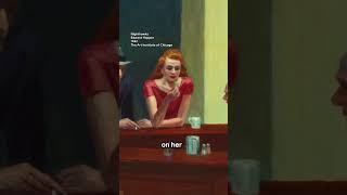 did you know about this hidden detail in Edward Hopper’s Nighthawks 🖼JosephineHopper ArtHistory [upl. by Soule308]