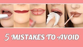 Liquid lipstick hacks  5 mistakes you re probably making  PEACHY [upl. by Aelak181]