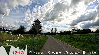 30 minute Indoor Cycling Workout Saarland🚴‍♀️🌞 Speed Display 4K [upl. by Druci]