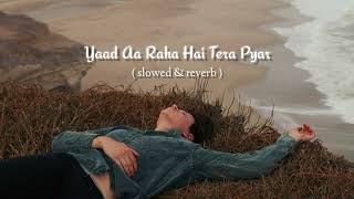 yaad aa raha hai tera pyar   slowed amp reverb [upl. by Anastice]