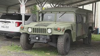 Midville GA Police Dept gets Humvee in case of flooding [upl. by Behah]