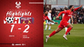 Match Highlights Harriers 12 West Ham United 050222 [upl. by Senga]