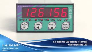 W100  weight indicator for panel mounting  LAUMAS [upl. by Yaral]