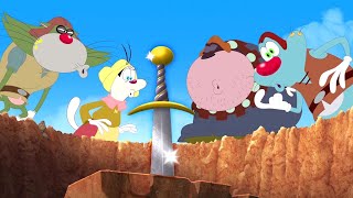 Oggy and the Cockroaches  The Legend of Excalibur S05E76 BEST CARTOON COLLECTION  New Episode HD [upl. by Milson299]