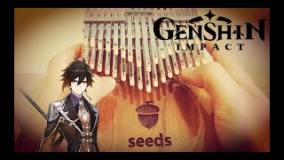 Genshin Impact  Guizhongs Lullaby  Lovers Oath with tabs  Kalimba cover [upl. by Eelarac839]