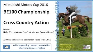 Mitsubishi Motors Cup at Badminton 2016 BE100 Cross Country [upl. by Ihsoyim]