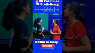 All Formulas of Statistics 🔥  Mean Median and Mode Formulas ytshorts shorts ytshorts class10th [upl. by Jacobsen]