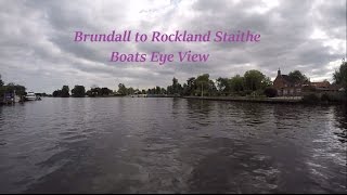 Boats Eye View Brundall to Rockland St Mary Norfolk Broads [upl. by Cis]