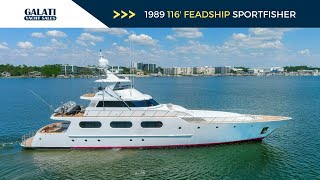 1989 116 Feadship Sport Fisher Yacht For Sale quotBossquot [upl. by Matilde705]