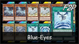 BLUEEYES Battle Chronicle  F2PP2W Deck Analysis amp Testing YuGiOh Duel Links [upl. by Nunciata]