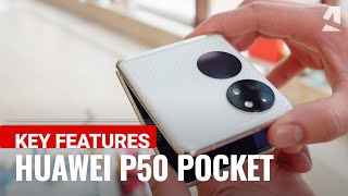 Huawei P50 Pocket handson amp key features [upl. by Morez]