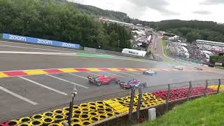 W series Eau Rouge crash in full speed [upl. by Dusen28]