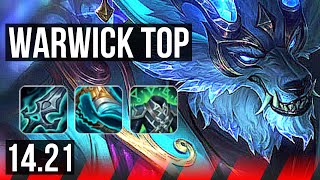 WARWICK vs KSANTE TOP  Rank 1 Warwick 1000 games Rank 14  KR Challenger  1421 [upl. by Cirek670]