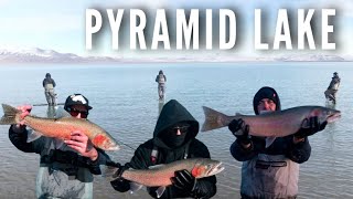 Fishing for Lahontan Cutthroat Trout  Pyramid Lake Day 1 [upl. by Annoval960]