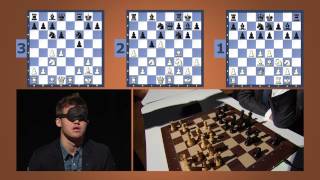 FULL VERSION Magnus Carlsen Blind amp Timed Chess Simul at the Sohn Conference in NYC [upl. by Batty]