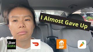 I Declined So Many Orders That I Almost Gave Up  Uber Eats DoorDash SkipTheDishes amp Instacart [upl. by Ielarol]