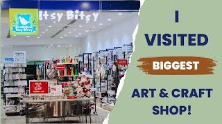 I Visited Indias Largest Art amp Craft Shop 🤓🤩 Itsy Bitsy Shop Tour 🌈💖 [upl. by Grier]