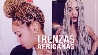 Trenzas Africanas  Peinados Tendencias Mujer Estilo Urbano [upl. by Eltsryk]