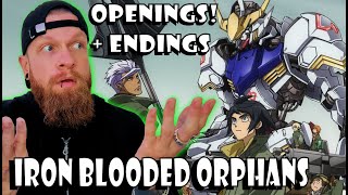 Gundam IronBlooded Orphans Openings amp Endings Reaction [upl. by Annas]