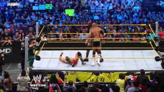 WWE NXT  Hornswoggle impresses the WWE Universe in Mexico City [upl. by Ikila170]