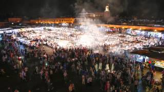 Timelapse of Djemaa El Fna Square in Marrakech Morocco [upl. by Fernandes148]