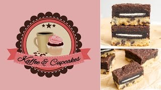 Vegane Slutty Brownies Cookies  Oreos  Brownies [upl. by Myra]