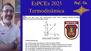 Resolução da prova EsPCEx Termodinâmica [upl. by Wood]