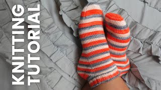 Two at a Time Toe Up Socks on Magic Loop Full Tutorial [upl. by Everson]