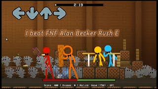 FNF Rush E Alan Becker [upl. by Tenay]