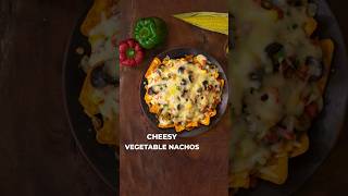 Cheesy Vegetable Nachos  Veg Nachos  Snacks shorts vegetablenachos snacks [upl. by Meneau]