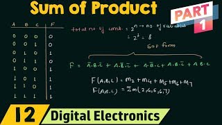 Sum of Products Part 1  SOP Form [upl. by Damita]