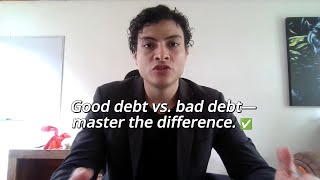 Good debt vs bad debt—master the difference ✅ [upl. by Ingrim]