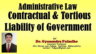 Contractual amp Tortuous Liability of Government Administrative Law [upl. by Adnirol311]