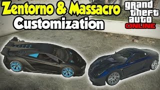 GTA 5 Online  NEW quotPEGASSI ZENTORNO amp MASSACROquot Customization Guide GTA V High Life DLC [upl. by Talbert]