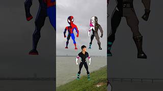 Spiderman Miles Morales vs Ghost Spider vs Spiderman vs Noir Spiderman spiderman milesmorales [upl. by Isidro]