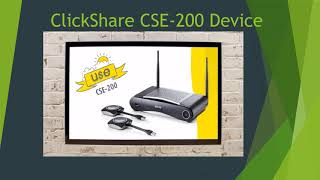 Barco ClickShare CSE 200 Wireless Presentation System or Device [upl. by Elaynad]