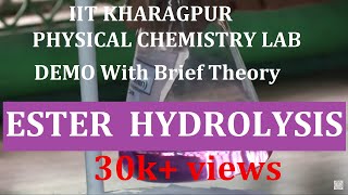 Ester Hydrolysis Estimation of Rate of K1 Reaction  Theory Practical Viva Ques Study Material [upl. by Dickenson]