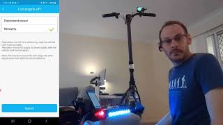 Immobiliser Demo eScooter IoT GPS Tracker by eScootNow [upl. by Nadabb538]