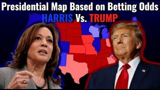 Presidential Map Based on Betting Odds September 2024 Trump Vs Harris [upl. by Dittman]