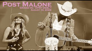 Post Malone Opry Debut wLainey Wilson  quotNose Divequot Live  The Grand Ol Opry Nashville  81324 [upl. by Bushweller]