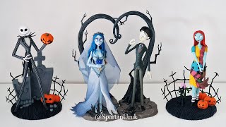 The Nightmare Before Christmas amp Corpse Bride Figure Collection Review Abystyle [upl. by Alamat]