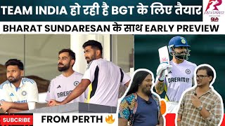 From Perth Team India match simulation update  Rahul injury Kohli form with Bharat Sundaresan [upl. by Weber]