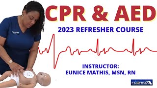 CPR amp AED Refresher Course with Nurse Eunice Adult Child and Infant [upl. by Brendon]