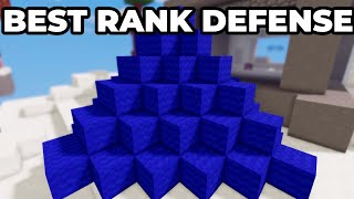 How To Do The Best Rank Bed Defense  Roblox Bedwars [upl. by Eninej]